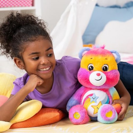 Care Bears | Dare To Care Bear 35cm Medium Plush | Collectable Cute Plush Toy, Cuddly Toys for Children, Soft Toys for Girls and Boys, Cute Teddies Suitable for Girls Boys Ages 4+ | Basic Fun 22338