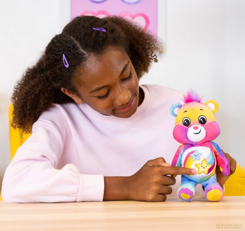 Care Bears | Dare to Care Bear 22cm Bean Plush | Collectable Cute Plush Toy, Cuddly Toys for Children, Soft Toys for Girls and Boys, Cute Teddies Suitable for Girls and Boys Ages 4+ | Basic Fun 22019