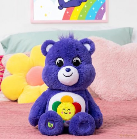 Care Bears | Harmony Bear 35cm Medium Plush | Collectable Cute Plush Toy, Cuddly Toys for Children, Soft Toys for Girls Boys, Cute Teddies Suitable for Girls and Boys Ages 4+ | Basic Fun 22082