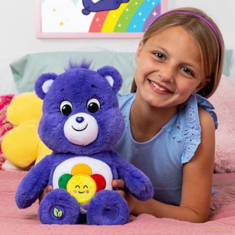 Care Bears | Harmony Bear 35cm Medium Plush | Collectable Cute Plush Toy, Cuddly Toys for Children, Soft Toys for Girls Boys, Cute Teddies Suitable for Girls and Boys Ages 4+ | Basic Fun 22082