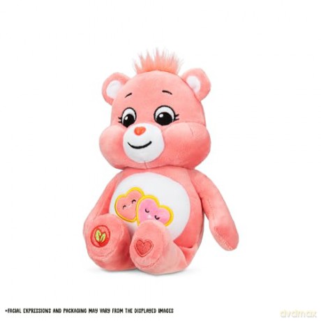 Care Bears | Love-A-Lot Bear 22cm Bean Plush | Collectable Cute Plush Toy, Cuddly Toys for Children, Soft Toys for Girls and Boys, Cute Teddies Suitable for Girls and Boys Ages 4+ | Basic Fun 22033