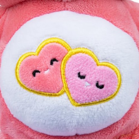 Care Bears | Love-A-Lot Bear 22cm Bean Plush | Collectable Cute Plush Toy, Cuddly Toys for Children, Soft Toys for Girls and Boys, Cute Teddies Suitable for Girls and Boys Ages 4+ | Basic Fun 22033