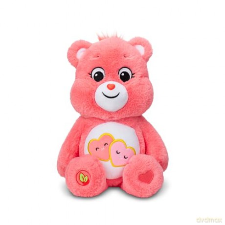 Care Bears | Love-A-Lot Bear 35cm Medium Plush | Collectable Cute Plush Toy, Cuddly Toys for Children, Soft Toys for Girls Boys, Cute Teddies Suitable for Girls and Boys Ages 4+ | Basic Fun 22084