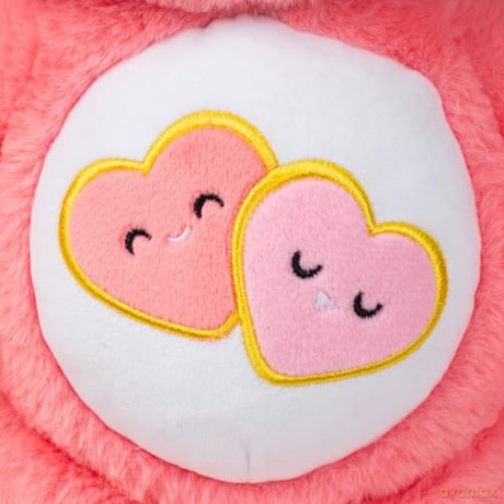 Care Bears | Love-A-Lot Bear 35cm Medium Plush | Collectable Cute Plush Toy, Cuddly Toys for Children, Soft Toys for Girls Boys, Cute Teddies Suitable for Girls and Boys Ages 4+ | Basic Fun 22084