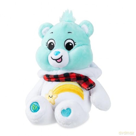 Care Bears | Snowman Wish Bear 22cm Bean Plush | Collectible Cute Soft Toy, Christmas Cuddly Toy for Boys Girls, Plush toy for Kids, Children Ages 4+ Gold with Star Badge | Basic Fun 22551