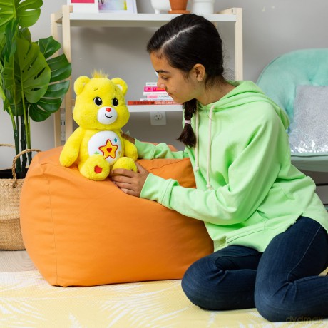 Care Bears | Superstar Bear 35cm Medium Plush | Collectable Cute Plush Toy, Cuddly Toys for Children, Soft Toys for Girls Boys, Cute Teddies Suitable for Girls and Boys Ages 4+ | Basic Fun 22409