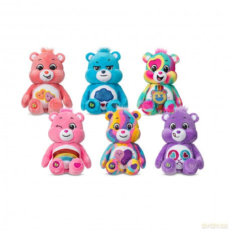 Care Bears | Togetherness Bear Glitter 22cm Bean Plush | Collectable Cute Plush Toy, Cuddly Toys for Children, Soft Toys for Girls Boys, Cute Teddies Suitable for Girls Boys Ages 4+ | Basic Fun 22489