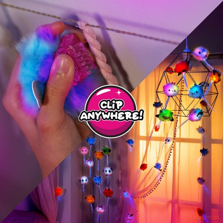 Chibies Surprise WOW STUFF Cute Fluffy Party Pets That Flash to the Beat of Music | Interactive Animal Toy Characters