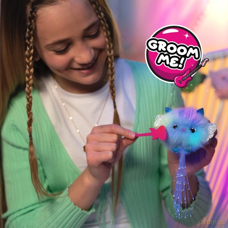 Chibies Surprise WOW STUFF Cute Fluffy Party Pets That Flash to the Beat of Music | Interactive Animal Toy Characters