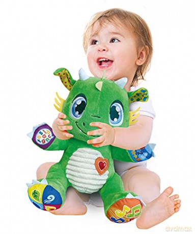 Clementoni - Baby Dragon - Interactive And Talking Plush, Sound Toy for Babies 6+ Months, 61899