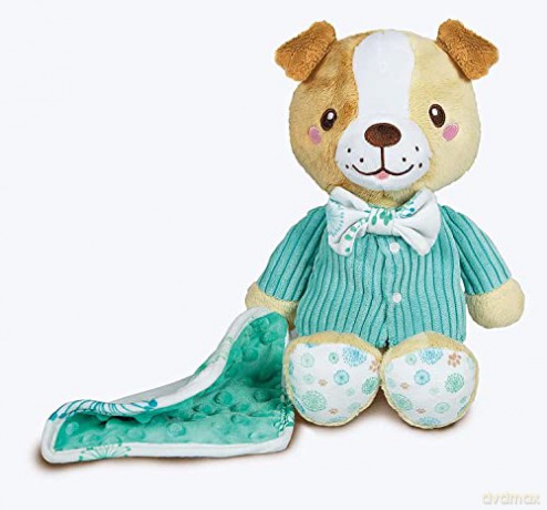 Clementoni 17417 Perrito+ Pete The Puppy Plush Toy for Babies, Ages 0 Months Plus, Multicoloured