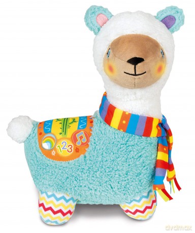 Clementoni 61880 Interactive Llama Plush, Multi-Colour