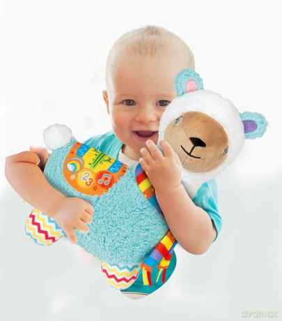 Clementoni 61880 Interactive Llama Plush, Multi-Colour