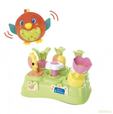 Clementoni 80513 Soft Little Bird in The Baby Garden-Infant Toys 10 Months (Italian, English, French, German, Spanish, Dutch and Polish), Made in Italy [Amazon Exclusive]