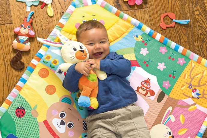 Clementoni Baby Infant Plush Benny The Bunny-New Born Gift, Animal Soft, Early Development & Activity, Sensory Learning Toys, Cuddly Rabbit, Toddler 0 Months, Machine Washable, 17907, Multicolour