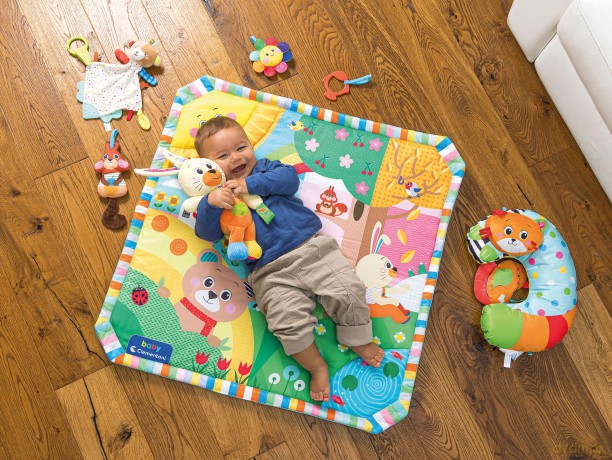 Clementoni Baby Infant Plush Benny The Bunny-New Born Gift, Animal Soft, Early Development & Activity, Sensory Learning Toys, Cuddly Rabbit, Toddler 0 Months, Machine Washable, 17907, Multicolour