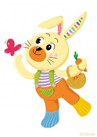 Clementoni Baby Infant Plush Benny The Bunny-New Born Gift, Animal Soft, Early Development & Activity, Sensory Learning Toys, Cuddly Rabbit, Toddler 0 Months, Machine Washable, 17907, Multicolour