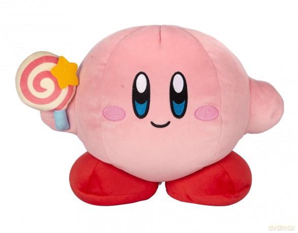 Club Mocchi Mocchi Mega 15 Inch Kirby Plush with Invincible Candy - Collectible Kirby Toys for Ages 3+ Years