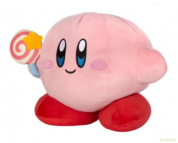 Club Mocchi Mocchi Mega 15 Inch Kirby Plush with Invincible Candy - Collectible Kirby Toys for Ages 3+ Years