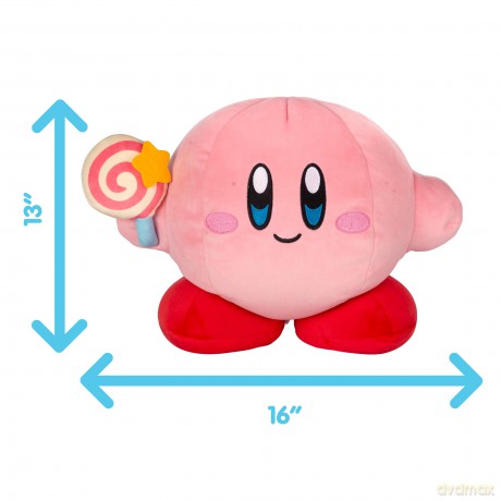Club Mocchi Mocchi Mega 15 Inch Kirby Plush with Invincible Candy - Collectible Kirby Toys for Ages 3+ Years