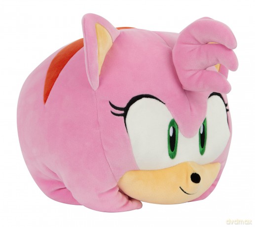 Club Mocchi Mocchi Sonic the Hedgehog Amy Mega Plush Toy - 15 Inch - Collectible Sonic Toys for Ages 3+ Years Old