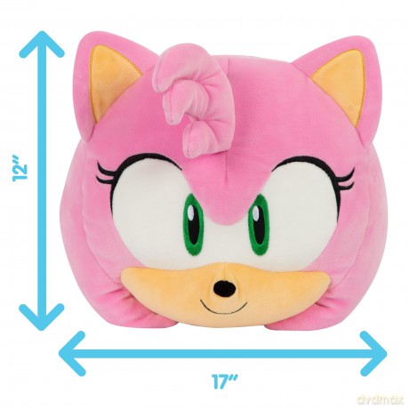 Club Mocchi Mocchi Sonic the Hedgehog Amy Mega Plush Toy - 15 Inch - Collectible Sonic Toys for Ages 3+ Years Old