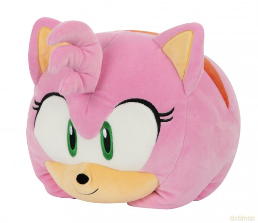 Club Mocchi Mocchi Sonic the Hedgehog Amy Mega Plush Toy - 15 Inch - Collectible Sonic Toys for Ages 3+ Years Old