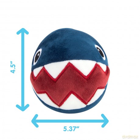 Club Mocchi Mocchi Super Mario Chain Chomp Junior 6 Inch Plush Stuffed Toy - Collectible Super Mario Toys for Ages 3+ Years Old
