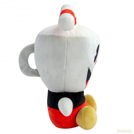 Club Mocchi Mocchi T12873_BASE Cuphead Mega 15-Inch Plush, Cuddly Toy for Boys and Girls Aged 3+, White and Red