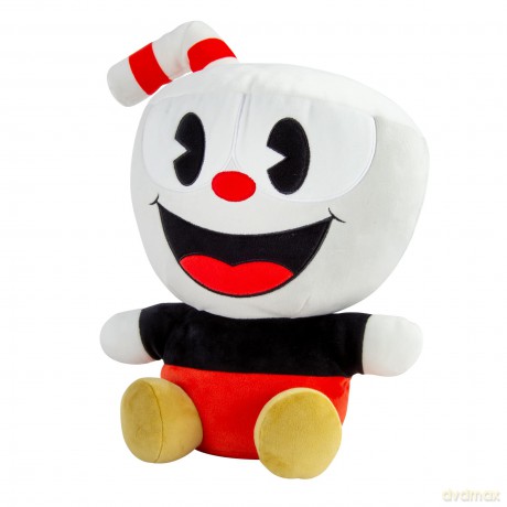 Club Mocchi Mocchi T12873_BASE Cuphead Mega 15-Inch Plush, Cuddly Toy for Boys and Girls Aged 3+, White and Red