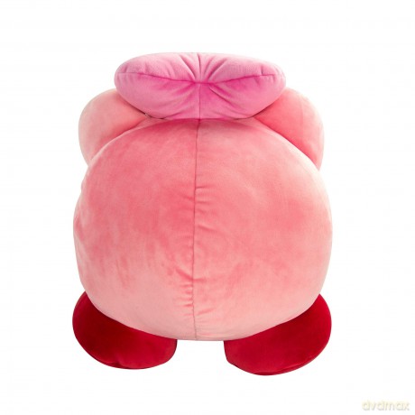 Club Mocchi Mocchi TOMY Kirby Mega Heart Plush Toy 38cm by Nintendo, Super Soft Cushion, Bedroom Accessories for Collectors as well as Girls and Boys from 3 Years old