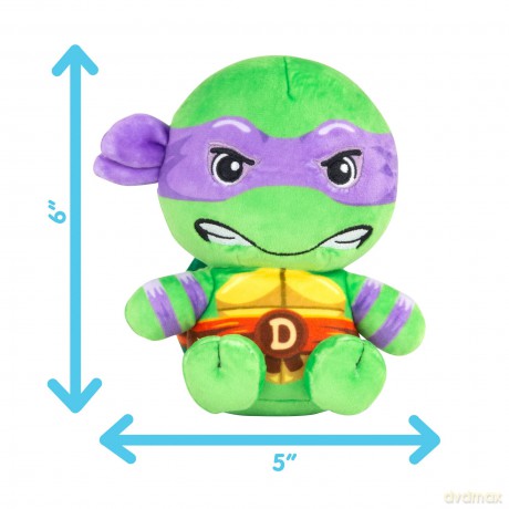 Club Mocchi Mocchi Teenage Mutant Ninja Turtles Donatello Junior Plush Toy - Collectible TMNT Soft Toys - Officially Licensed Superhero Toys - Desk Buddy Action Figures - Ninja Kids Toys 3+ Years