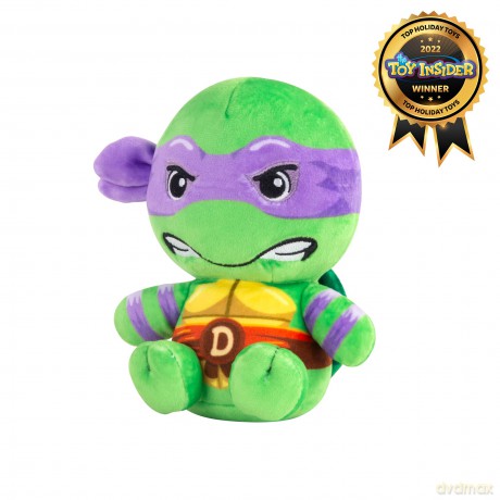 Club Mocchi Mocchi Teenage Mutant Ninja Turtles Donatello Junior Plush Toy - Collectible TMNT Soft Toys - Officially Licensed Superhero Toys - Desk Buddy Action Figures - Ninja Kids Toys 3+ Years