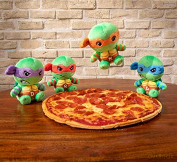 Club Mocchi Mocchi Teenage Mutant Ninja Turtles Leonardo Junior Plush Toy - Collectible TMNT Soft Toys - Officially Licensed Superhero Toys - Desk Buddy Action Figures - Ninja Kids Toys 3+ Years