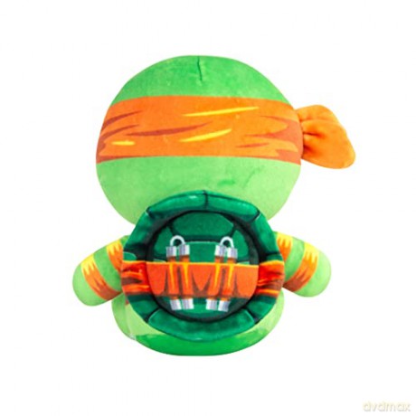 Club Mocchi Mocchi Teenage Mutant Ninja Turtles Michelangelo Junior Plush Toy - Collectible TMNT Soft Toys - Officially Licensed Superhero Toys - Desk Buddy Action Figures - Ninja Kids Toys 3+ Years