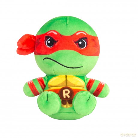 Club Mocchi Mocchi Teenage Mutant Ninja Turtles Raphael Junior Plush Toy - Collectible TMNT Soft Toys - Officially Licensed Superhero Toys - Desk Buddy Action Figures - Ninja Kids Toys 3+ Years