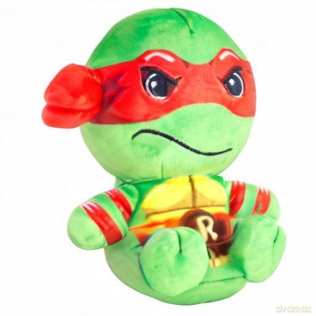 Club Mocchi Mocchi Teenage Mutant Ninja Turtles Raphael Junior Plush Toy - Collectible TMNT Soft Toys - Officially Licensed Superhero Toys - Desk Buddy Action Figures - Ninja Kids Toys 3+ Years
