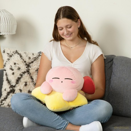 Club Mocchi Mocchi- Warp Star Kirby - Mega Plush Toy - 15 inch