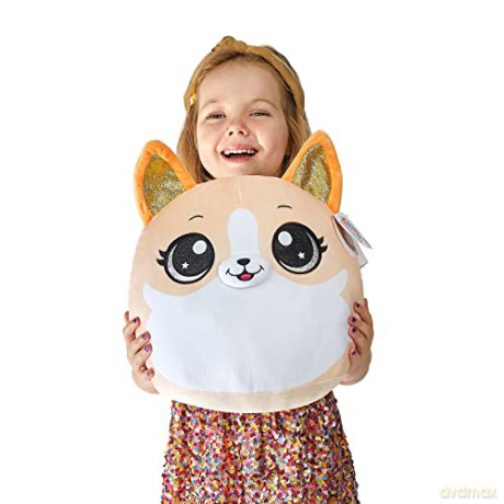 Coco Surprise Coco Squishies Mochi the Corgi, Ultra Soft Plushies, 30 cm, Cute Stuffed Animal Toy, Cuddle Plush (Corgi)