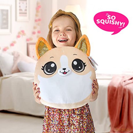 Coco Surprise Coco Squishies Mochi the Corgi, Ultra Soft Plushies, 30 cm, Cute Stuffed Animal Toy, Cuddle Plush (Corgi)