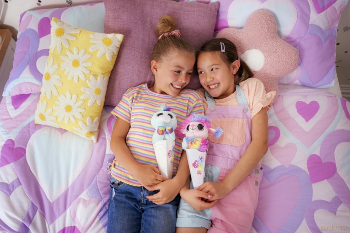 Coco Surprise Rainbow, Series 1, Cone Surprise Plush, Brown Box, (3 Plush)