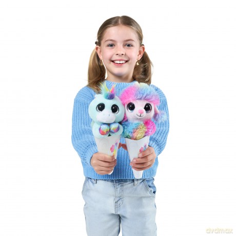 Coco Surprise Rainbow, Series 1, Cone Surprise Plush, Brown Box, (3 Plush)