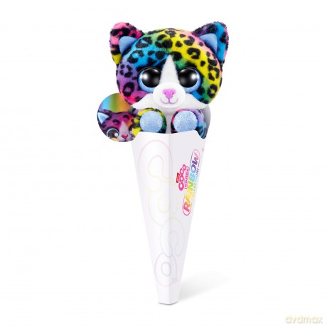 Coco Surprise Rainbow, Series 1, Cone Surprise Plush, Brown Box, (3 Plush)