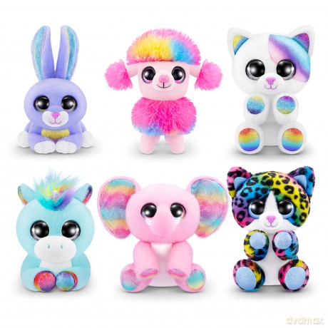 Coco Surprise Rainbow, Series 1, Cone Surprise Plush, Brown Box, (3 Plush)