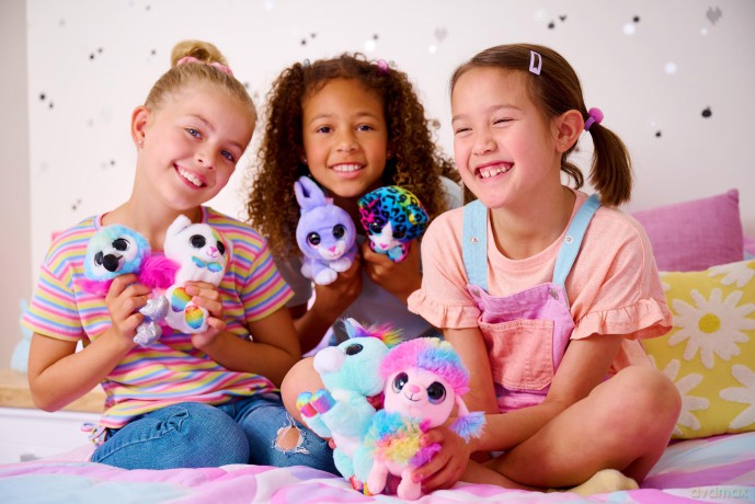 Coco Surprise Rainbow, Series 1, Cone Surprise Plush, Brown Box, (3 Plush)