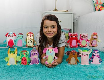 Crushie Fluffies Series 1, 10" one-of-a-kind plush toy, 12 to collect, age 3+.