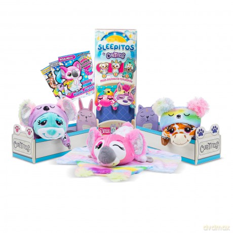 Cutetitos | Sleepitos | Snuggle Plush Bedtime Toys, Childrens Toys, Surprise Stuffed Animals, Collectable Scented Plush Toys, 18 cm Soft Toy for Girls and Boys Ages 3+ | Basic Fun 39309