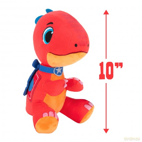 Dino Ranch Blitz Plush 10" Soft, Cuddly, Blitz Plush, Amazon Exclusive, Toys for Kids Ages 3 and Up - Fun Plush Toys Featuring Your favourite Dino,Multicolor,25.40 cm