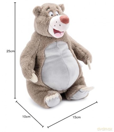 Disney Baloo 25cm medium size soft toy character from Jungle Book, Grey