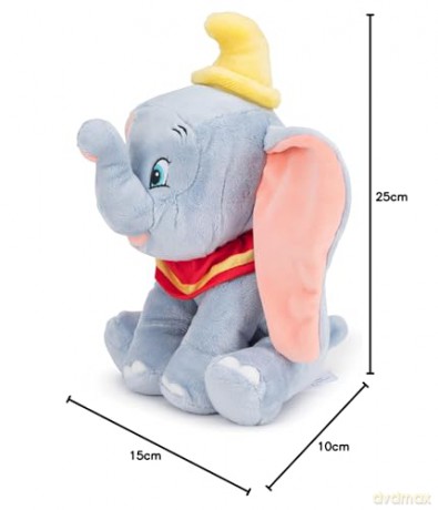 Disney Dumbo 25cm medium size soft toy character from Dumbo, Grey